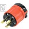 Ac Works Locking Plug, L6-30P, 30 A, 250V AC, Orange ASL630P - alternate 2